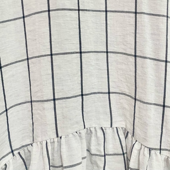 ASOS | Grid Linen Top - Picture 3 of 5